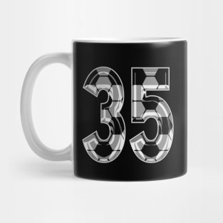 Soccer Number 35 Soccer Jersey #35 Soccer Mom Player Fan Mug